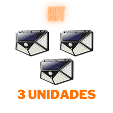 Luminária Solar de Parede com Sensor Inteligente e Iluminação LED©️