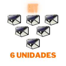 Luminária Solar de Parede com Sensor Inteligente e Iluminação LED©️