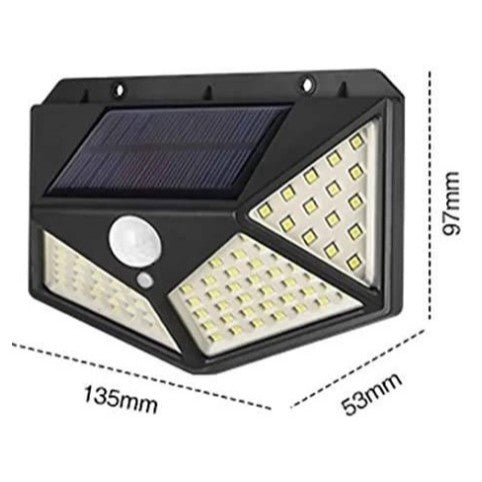 Luminária Solar de Parede com Sensor Inteligente e Iluminação LED©️